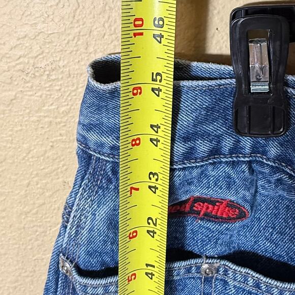 Red Spike Vintage Y2K Mens Cargo Jeans 36x34 Skater Pants - Picture 5 of 12